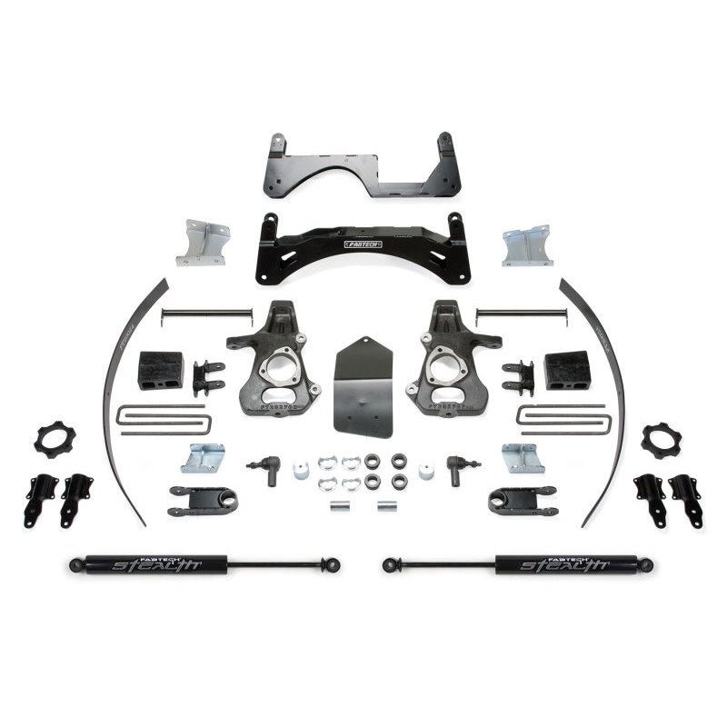 Fabtech 14-18 GM C/K1500 P/U w/oE Forg Stl UCA 6in Basic Sys w/Stealth