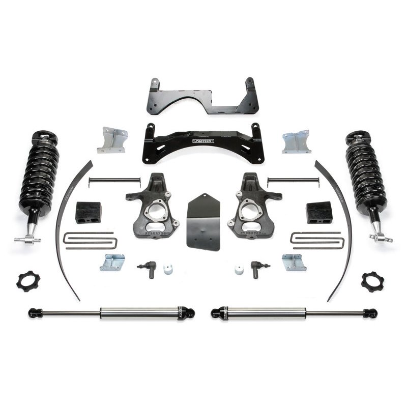 Fabtech 14-18 GM C/K1500 P/U w/oE Forg Stl UCA 6in Perf Sys w/4.0 & 2.25