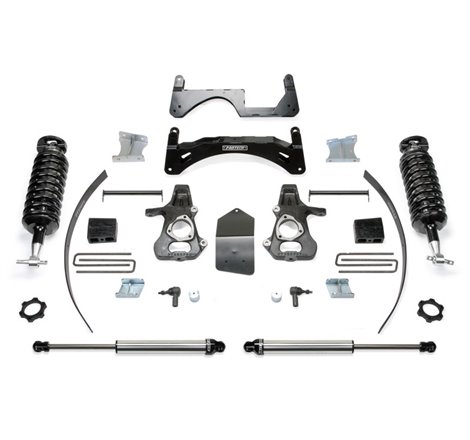 Fabtech 14-18 GM K1500 P/U w/oE Alm Or Stmp Stl UCA 6in Perf Sys w/4.0 & 2.25