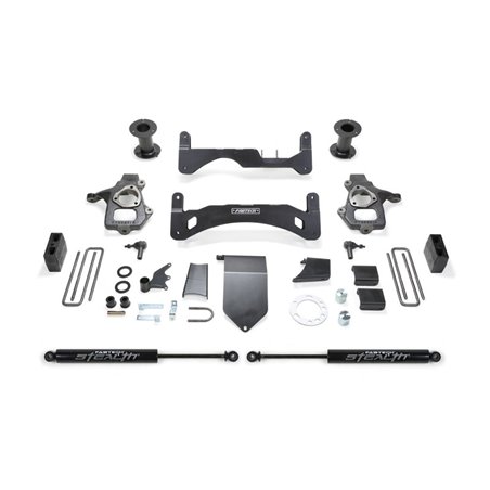 Fabtech 14-18 GM C/K1500 P/U w/oE Forg Stl UCA 6in Basic Sys G2 w/Stealth