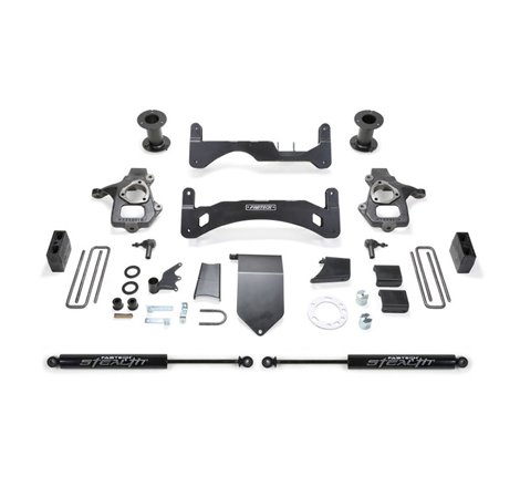 Fabtech 14-18 GM C/K1500 P/U w/oE Alm Or Stmp Stl UCA 6in Basic Sys G2 w/Stealth