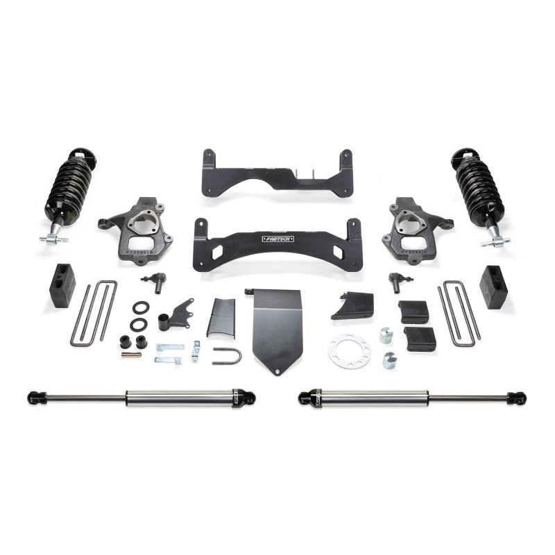 Fabtech 14-18 GM C/K1500 P/U w/oE Forg Stl UCA 6in Perf Sys G2 w/Dl 4.0 & 2.25