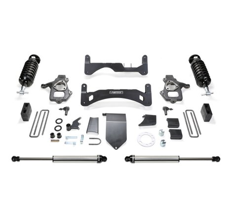 Fabtech 14-18 GM C/K1500 P/U w/oE Alm Or Stmp Stl UCA 6in Perf Sys G2 w/Dl 4.0 & 2.25