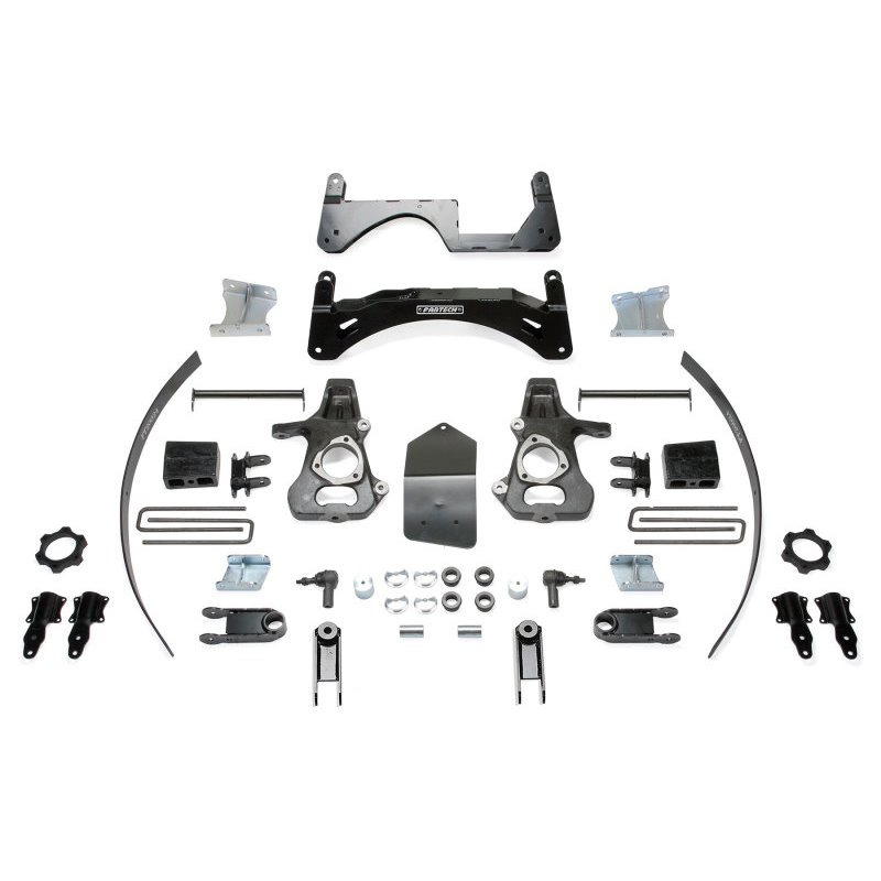 Fabtech 14-18 GM K1500 P/U Denali w/oE Alm Or Stmp Stl UCA 6in Basic Sys w/Magneride