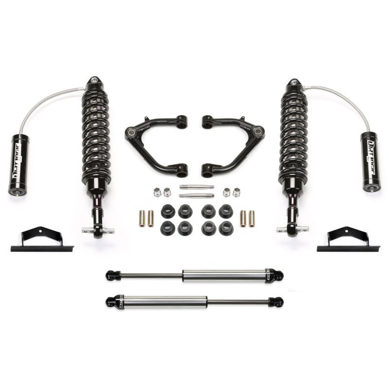 Fabtech 07-13 GM C/K1500 P/U & 14-18 C/K1500 P/U w/oE Forg Stl UCA 2in UCA Kit w/Dl 2.5 & 2.25