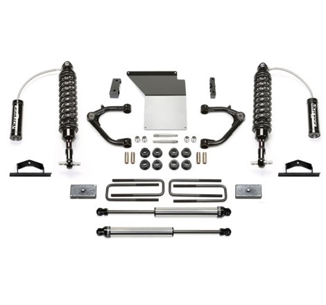 Fabtech 14-18 GM K1500 w/OE Alum. UCA 4in Uniball UCA System w/DL 2.5 Resi Coilover & Rear DL Shocks