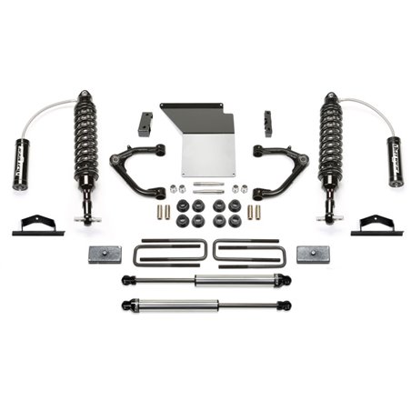 Fabtech 14-18 GM K1500 w/OE Alum. UCA 4in Uniball UCA System w/DL 2.5 Resi Coilover & Rear DL Shocks