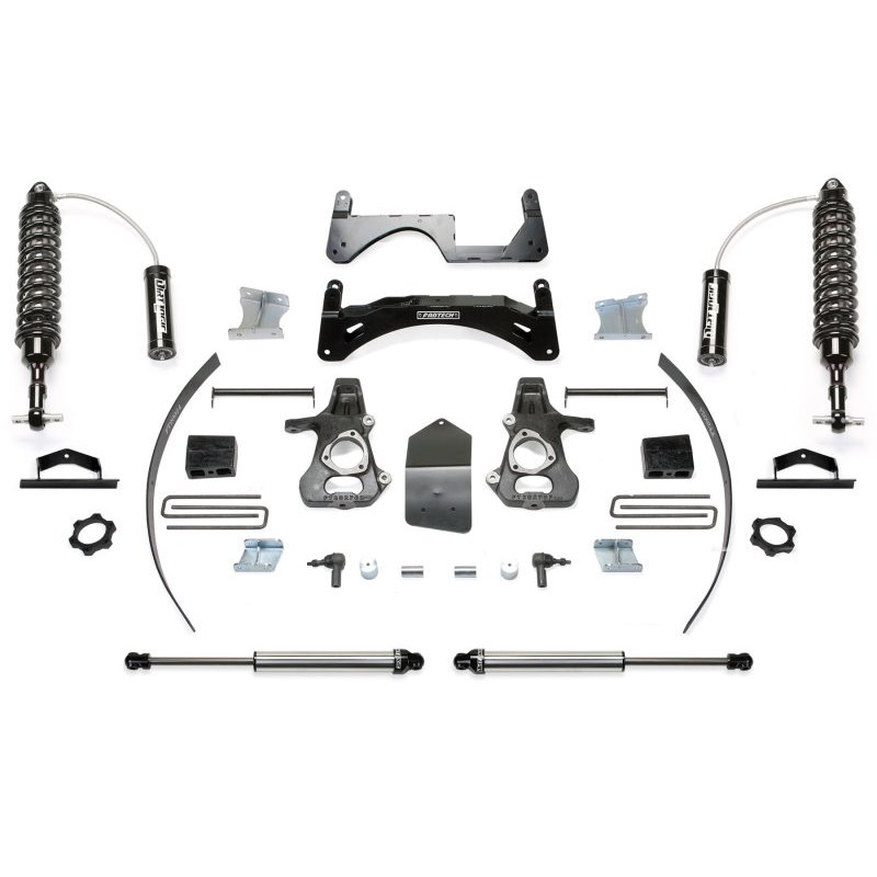 Fabtech 14-18 GM C/K1500 P/U w/oE Forg Stl UCA 6in Basic Sys w/Dl 2.5 & 2.25