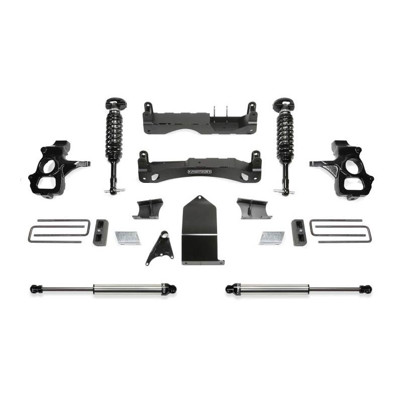 Fabtech 14-18 GM C/K1500 P/U w/oE Forg Stl UCA 4in Perf Sys w/Dl 2.5 & 2.25