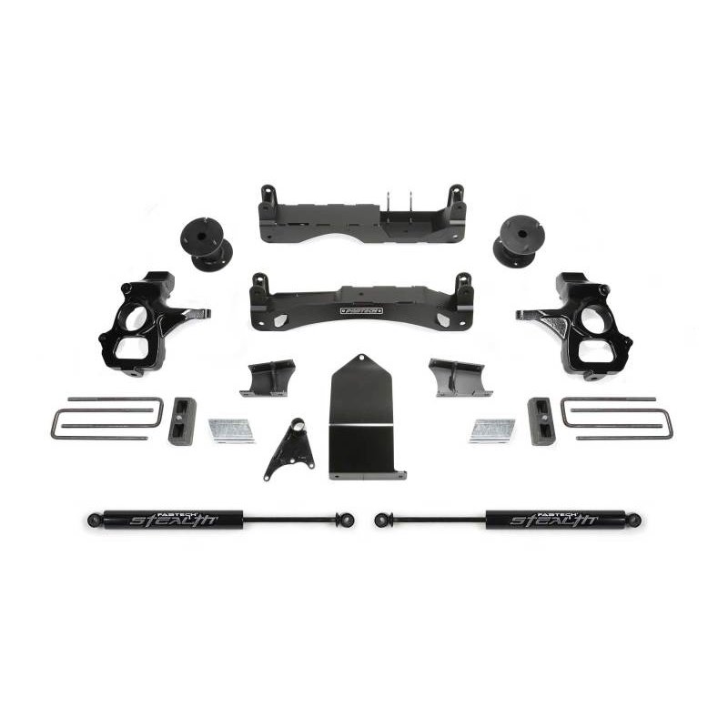 Fabtech 14-18 GM C/K1500 P/U w/oE Forg Stl UCA 4in Basic Sys w/Stealth