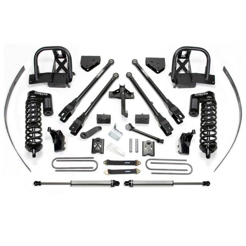 Fabtech 08-10 Ford F250 4WD w/Factory Overload 8in 4Link Sys w/Dlss 4.0 C/O & Rr Dlss