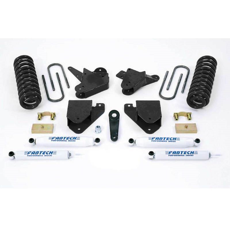 Fabtech 99-00 Ford F250/350 2WD w/Gas & 6.0L Diesel 6in Basic Sys w/Perf Shks