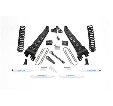 Fabtech 08-16 Ford F250 4WD 6in Rad Arm Sys w/Coils & Perf Shks