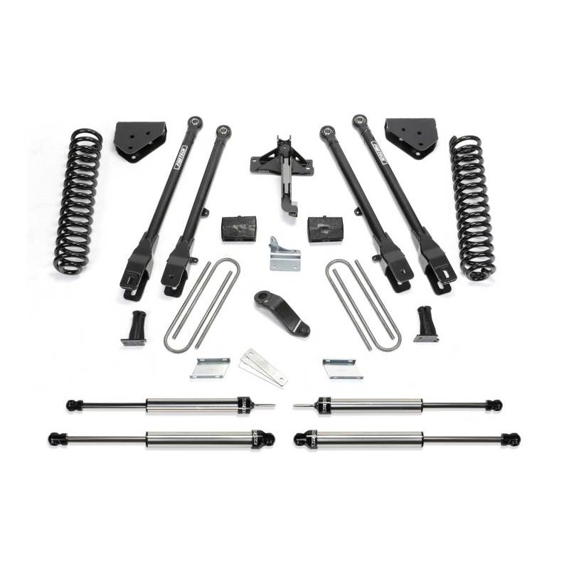 Fabtech 08-15 Ford F250 4WD 6in 4Link Sys w/Coils & Dlss Shks