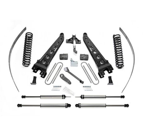 Fabtech 08-16 Ford F250 4WD w/o Factory Overload 8in Rad Arm Sys w/Coils & Dlss Shks