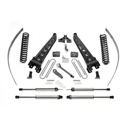 Fabtech 08-16 Ford F250 4WD w/o Factory Overload 8in Rad Arm Sys w/Coils & Dlss Shks