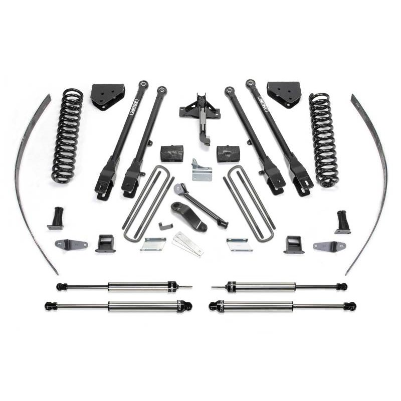 Fabtech 08-16 Ford F250 4WD w/o Factory Overload 8in 4Link Sys w/Coils & Dlss Shks