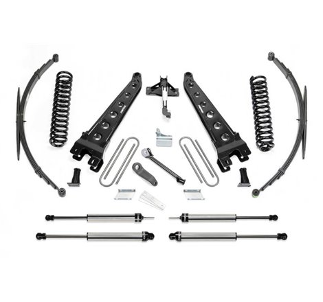 Fabtech 08-16 Ford F250/350 4WD 8in Rad Arm Sys w/Coils & Rr Lf Sprngs & Dlss Shks