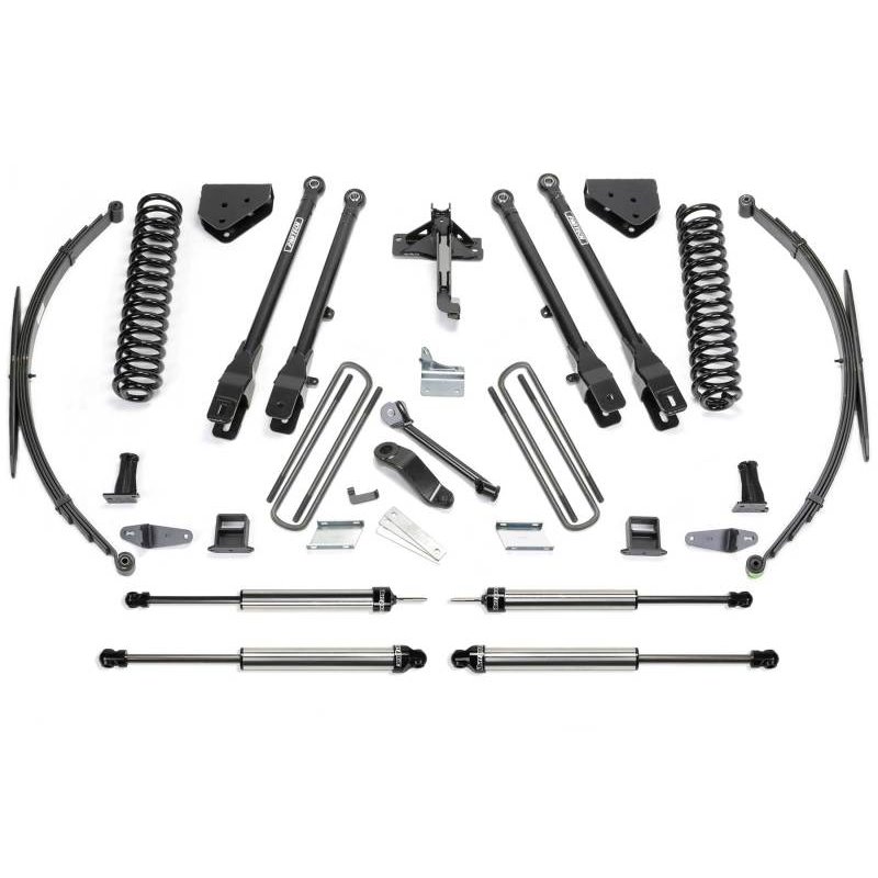 Fabtech 08-16 Ford F250/350 4WD 8in 4Link Sys w/Coils & Rr Lf Sprngs & Dlss Shks