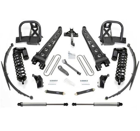 Fabtech 11-16 Ford F250/350 4WD 8in Rad Arm Sys w/Dlss 4.0 C/O& Rr Lf Sprngs & Rr Dlss