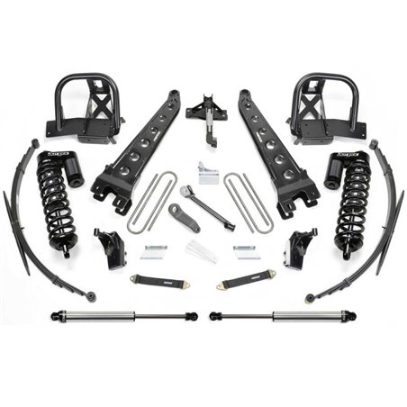 Fabtech 11-16 Ford F250/350 4WD 8in Rad Arm Sys w/Dlss 4.0 C/O& Rr Lf Sprngs & Rr Dlss