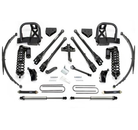 Fabtech 11-16 Ford F250/350 4WD 8in 4Link Sys w/Dlss 4.0 C/O& Rr Lf Sprngs & Rr Dlss