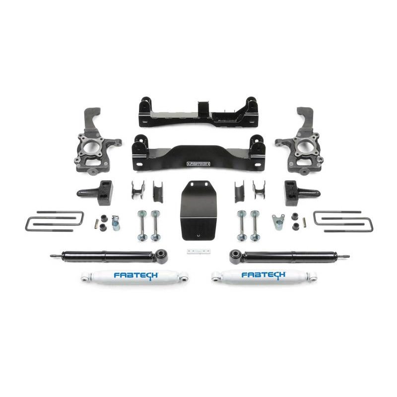 Fabtech 2014 Ford F150 4WD 4in Basic Sys w/Rr Perf Shks