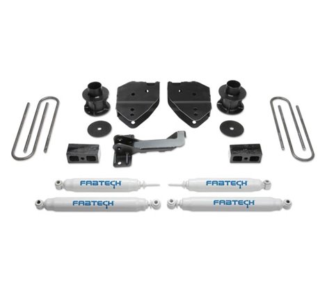 Fabtech 17-21 Ford F250/F350 4WD 4in Budget Sys w/Perf Shks