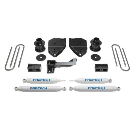 Fabtech 17-21 Ford F250/F350 4WD 4in Budget Sys w/Perf Shks