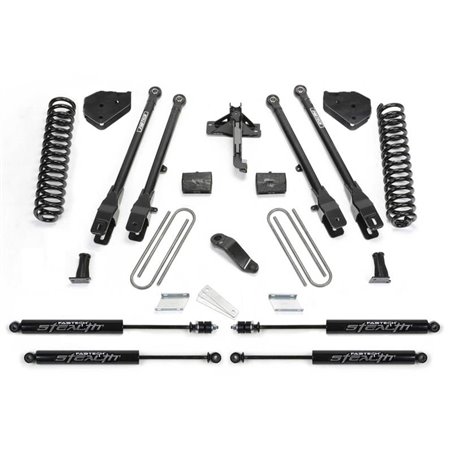 Fabtech 17-21 Ford F250/F350 4WD Diesel 4in 4Link Sys w/Coils & Stealth