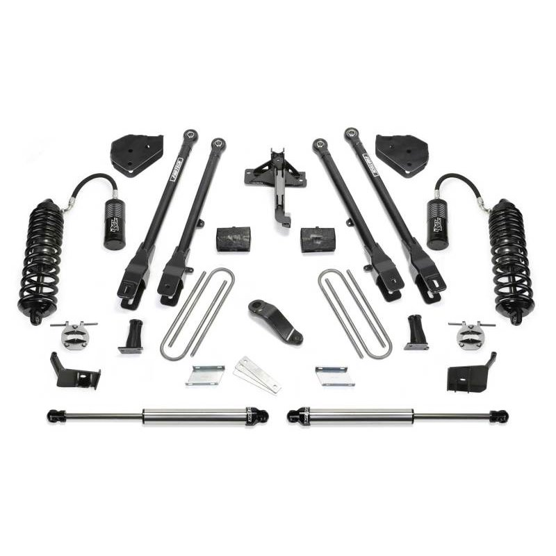 Fabtech 17-21 Ford F250/F350 4WD Diesel 6in 4Link Sys w/4.0 & 2.25