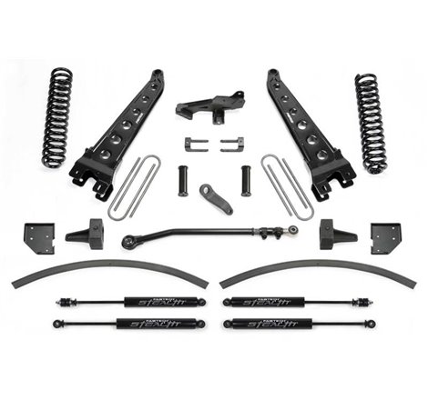 Fabtech 17-21 Ford F250/ F350 4WD Diesel 8in Rad Arm Sys w/Coils & Stealth Shks