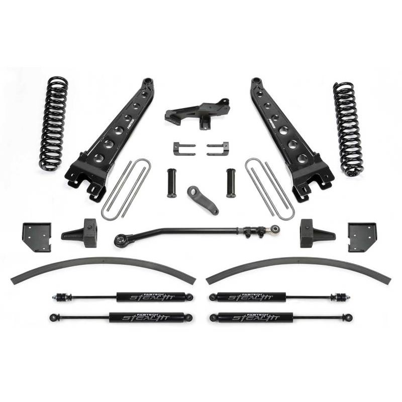 Fabtech 17-21 Ford F250/ F350 4WD Diesel 8in Rad Arm Sys w/Coils & Stealth Shks