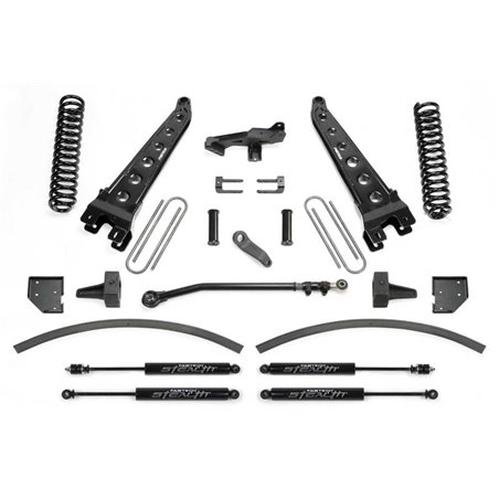 Fabtech 17-21 Ford F250/ F350 4WD Diesel 8in Rad Arm Sys w/Coils & Stealth Shks