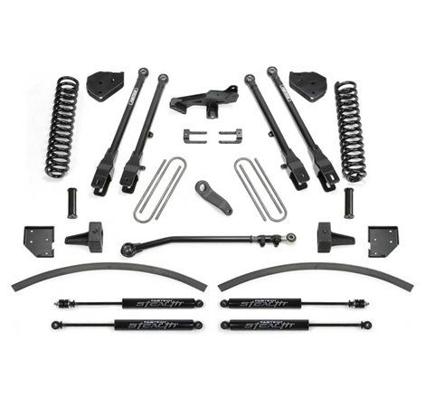 Fabtech 17-21 Ford F250/F350 4WD Diesel 8in 4Link Sys w/Coils & Stealth Shks