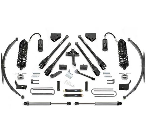 Fabtech 11-16 Ford F250/350 4WD 8in 4Link Sys w/4.0 R/R & 2.25 & Rr Lf Sprngs