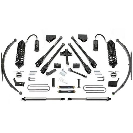 Fabtech 11-16 Ford F250/350 4WD 8in 4Link Sys w/4.0 R/R & 2.25 & Rr Lf Sprngs