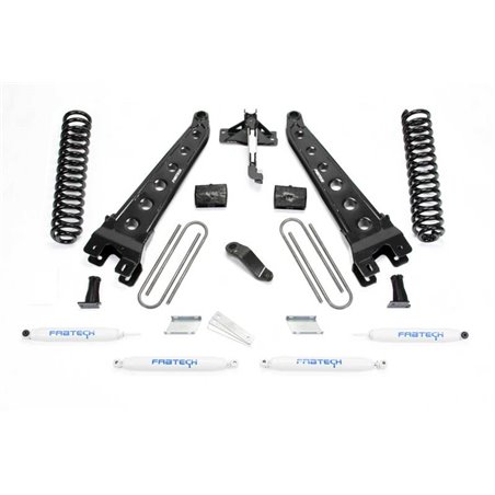 Fabtech 17 Ford F450/F550 4WD Diesel 6in Rad Arm Sys w/Coils & Perf Shks