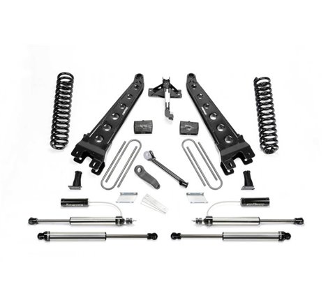 Fabtech 17-21 Ford F250/350 4WD Diesel 4in Rad Arm Sys w/Coils & 2.25 Dl Resi Frt & Dl Rr Shks