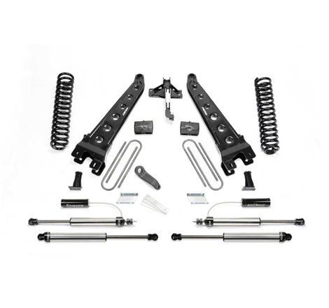 Fabtech 17-21 Ford F250/350 4WD Diesel 6in Rad Arm Sys w/Coils & 2.25 Dl Resi Frt & Dl Rr Shks