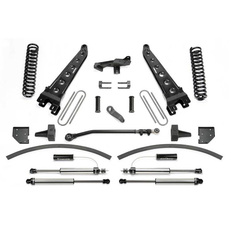 Fabtech 17-21 Ford F250/F350 4WD Diesel 8in Rad Arm Sys w/Coils & Dlss Resi Shks