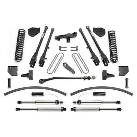 Fabtech 17-21 Ford F250/F350 4WD Diesel 8in 4Link Sys w/Coils & Dl Resi Shks