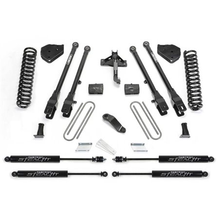 Fabtech 18 Ford F450/F550 4WD Diesel 6in 4Link Sys w/Coils & Stealth