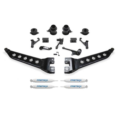 Fabtech 14-18 Ram 2500 4WD 5in Radius Arm System w/Coil Spacers & Perf. Shocks