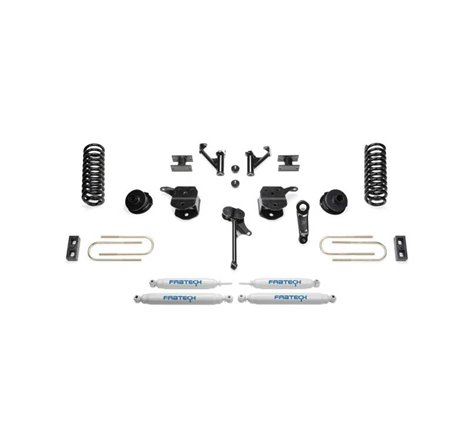 Fabtech 13-18 Ram 3500 4WD 5in Basic Kit w/Perf Shks