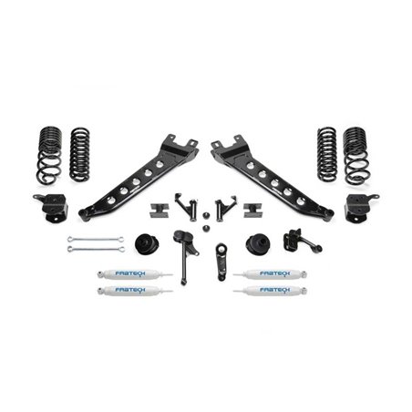 Fabtech 14-18 Ram 2500 4WD 7in Radius Arm Kit w/Perf Shks