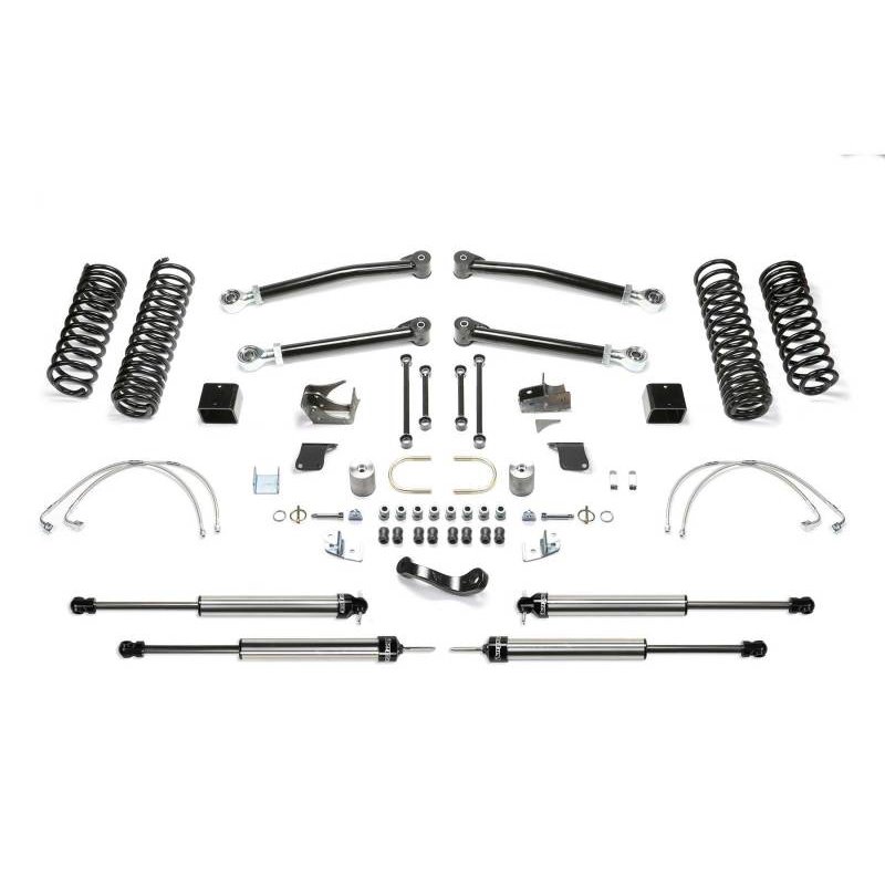 Fabtech 07-18 Jeep JK 4-Door 5in Trail Lt w/Dlss Shks