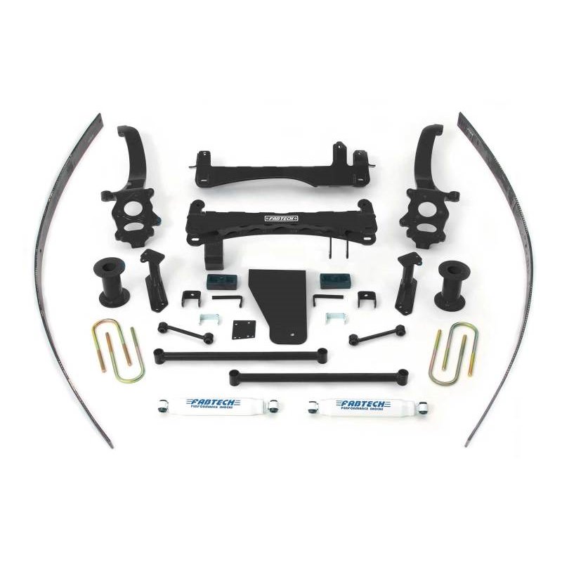 Fabtech 04-13 Nissan Titan 2/4WD 6in Basic Sys w/Perf Shks