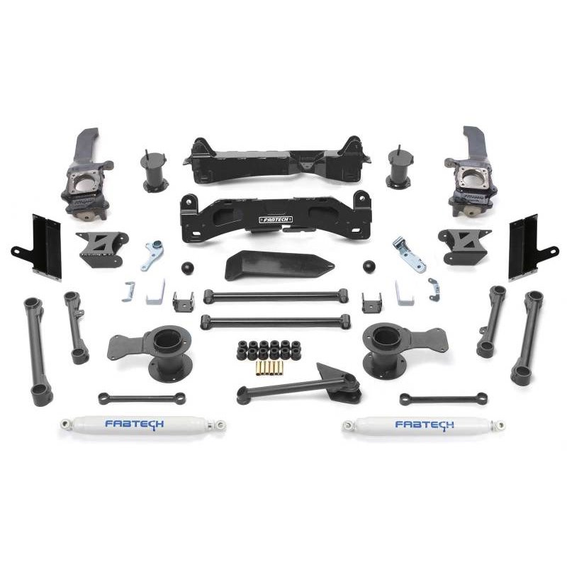 Fabtech 10-15 Toyota 4Runner 4WD 6in Basic Sys w/Perf Shks