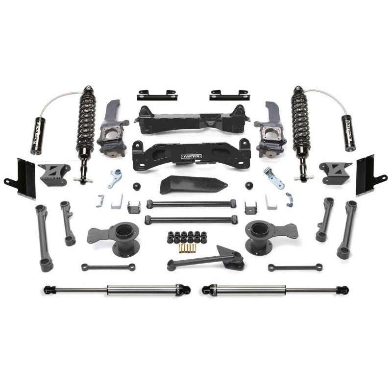 Fabtech 2015-21 Toyota 4Runner 4WD 6in Perf Sys w/Dl 2.5 C/O Resi & 2.25